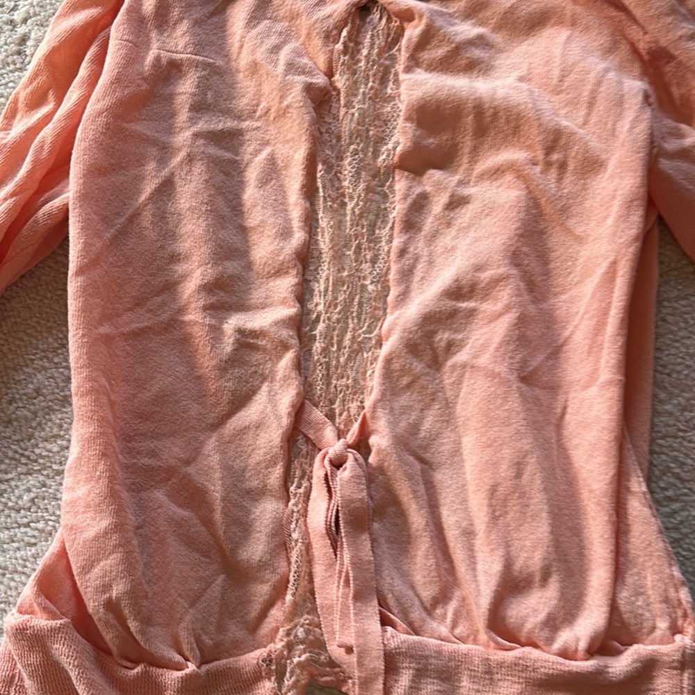 Maurices Peach Cardigan Sweater - Picture 2 of 9